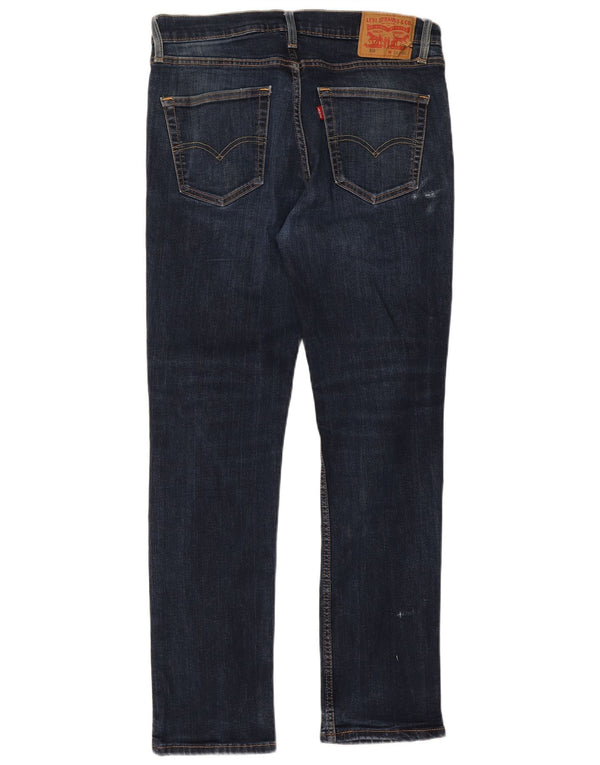 Męskie jeansy Levi's 511 Slim W34 L32 Niebieska bawełna