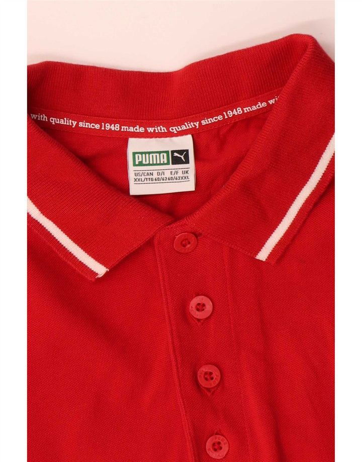 Męska koszulka polo Puma 2XL, czerwona, bawełniana