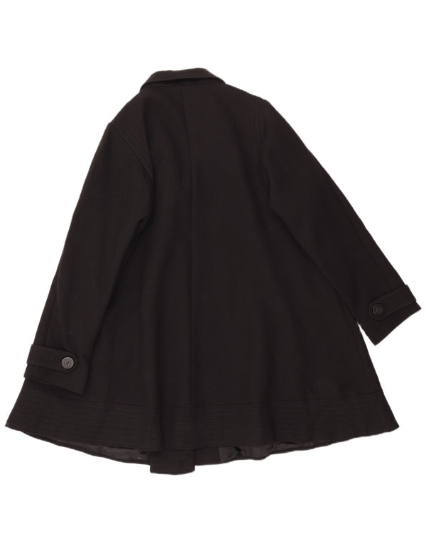 Płaszcz damski Reiss o luźnym kroju UK 14, średni czarny bawełniany