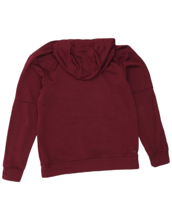 Męska bluza z kapturem Adidas Aeroready Graphic, mała, bordowa, z poliestru