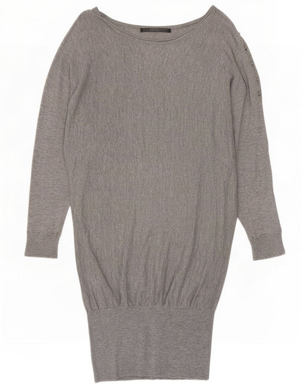 Guess Damska sukienka oversize z obniżoną talią, UK 6 XS, szara wełna