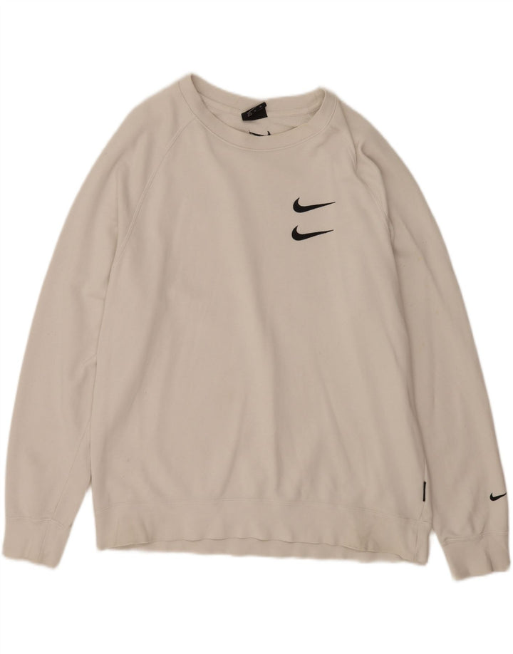 Męska bluza z grafiką Nike XL, biała, bawełniana