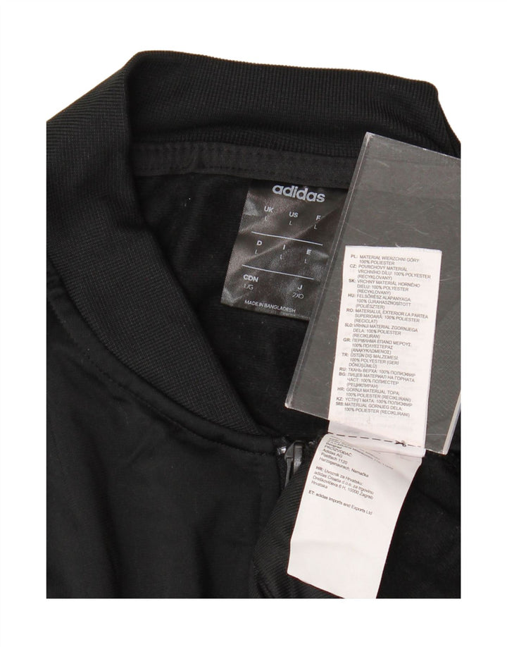 Męska kurtka dresowa ADIDAS, duża, czarna, z poliestru
