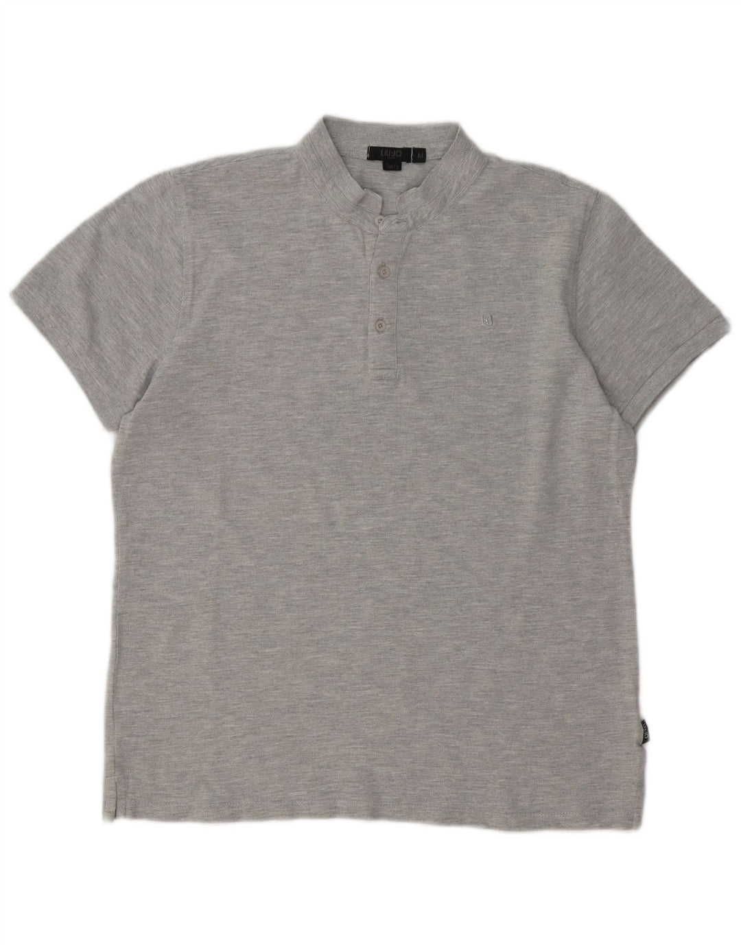 Męska koszulka polo Liu Jo o dopasowanym kroju, średnio szara, nakrapiana
