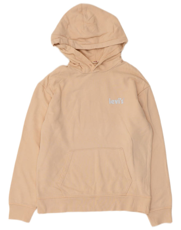 Męski sweter z kapturem Levi's, mały, beżowy, bawełniany