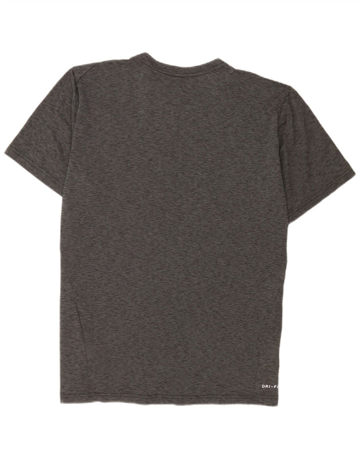 Męski T-shirt Nike Dri Fit, duży, szary, nakrapiany poliester