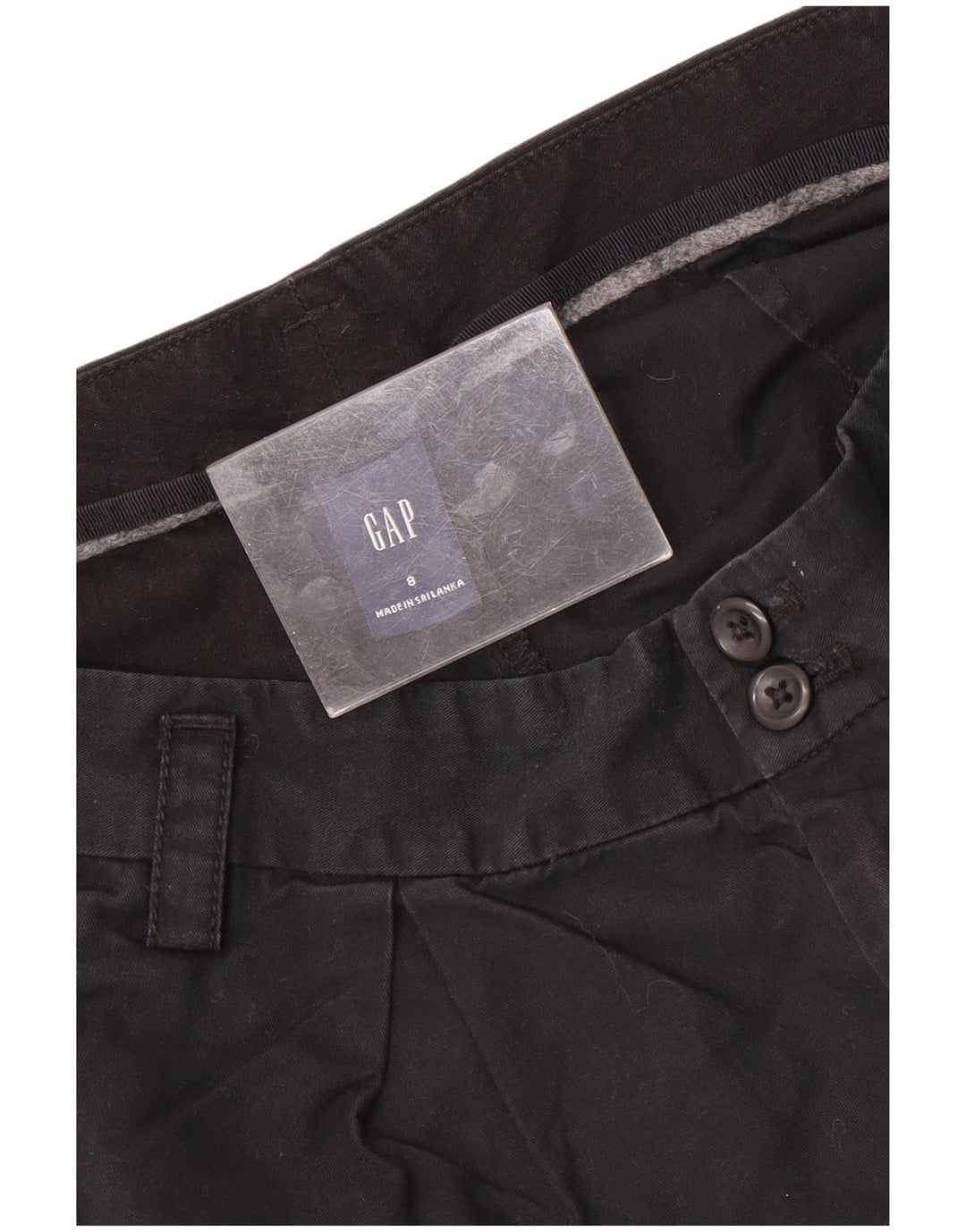 Damskie spodenki Chino Gap UK 12 Medium W32, czarne, bawełniane