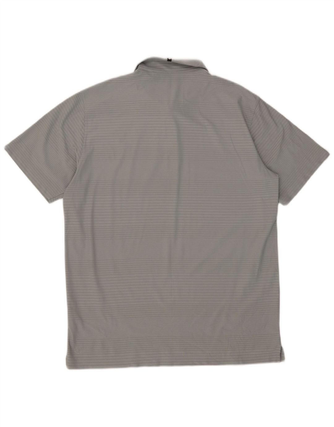 Męska koszulka polo Puma XL, szara, poliestrowa w prążki