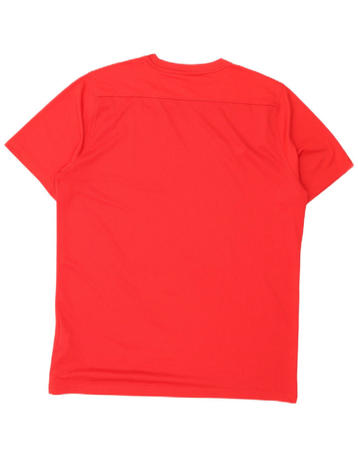 Męski T-shirt Nike Dri Fit Top, średni czerwony poliester