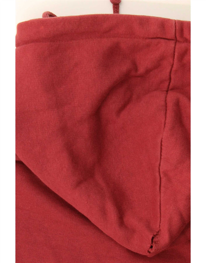 Damski sweter oversize z kapturem Pull & Bear, z grafiką, UK 14, średni czerwony