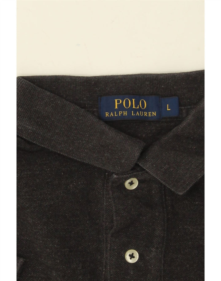 Męska koszulka polo POLO RALPH LAUREN, duża, szara