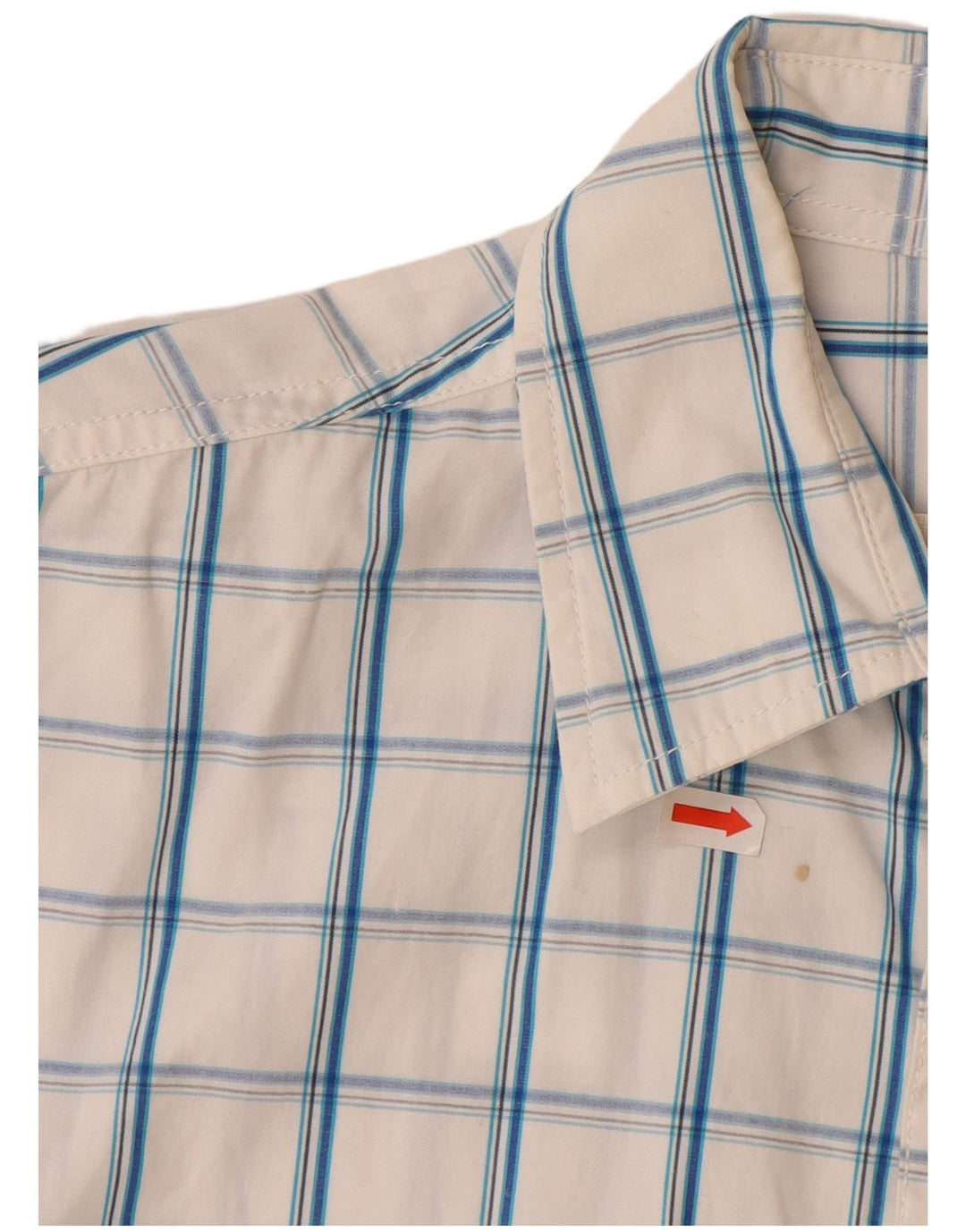 HOLLISTER Chłopięca koszula z krótkim rękawem 15-16 lat 2XL w białą kratkę