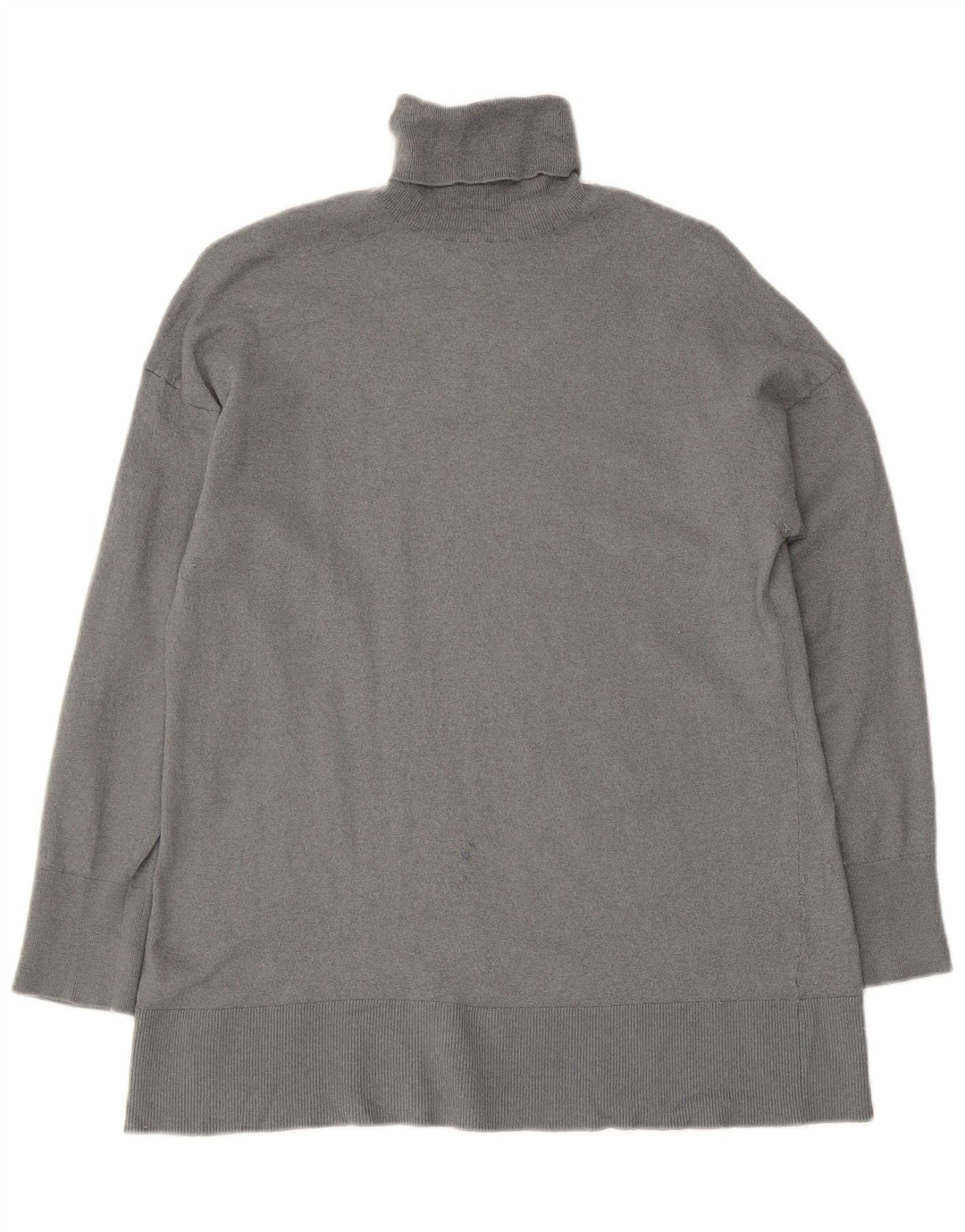 Sweter damski Massimo Dutti z wywijanym dekoltem UK 12, średni szary