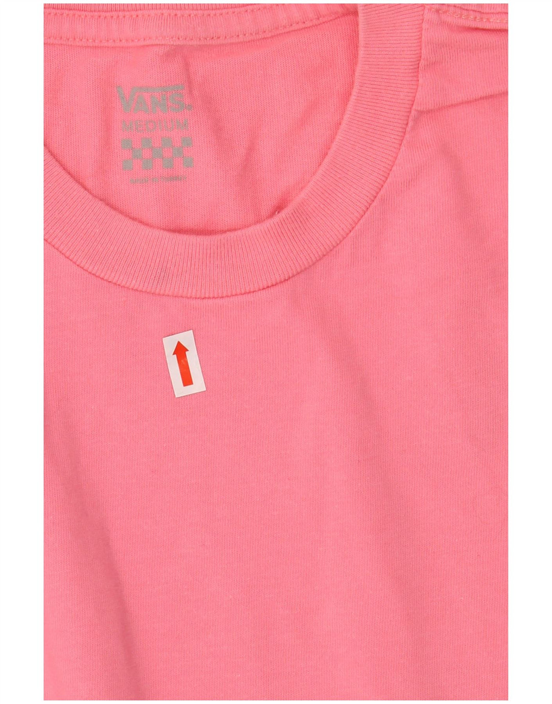 VANS Mens Graphic T-Shirt Top Medium Pink Geometric