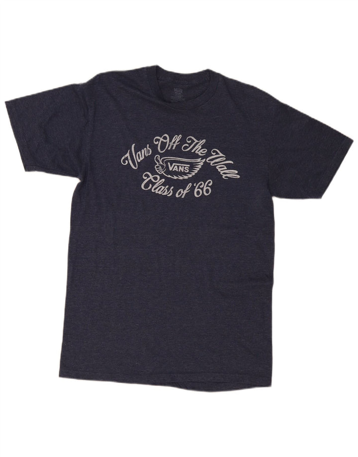 Męski T-shirt z grafiką VANS, średni granatowy