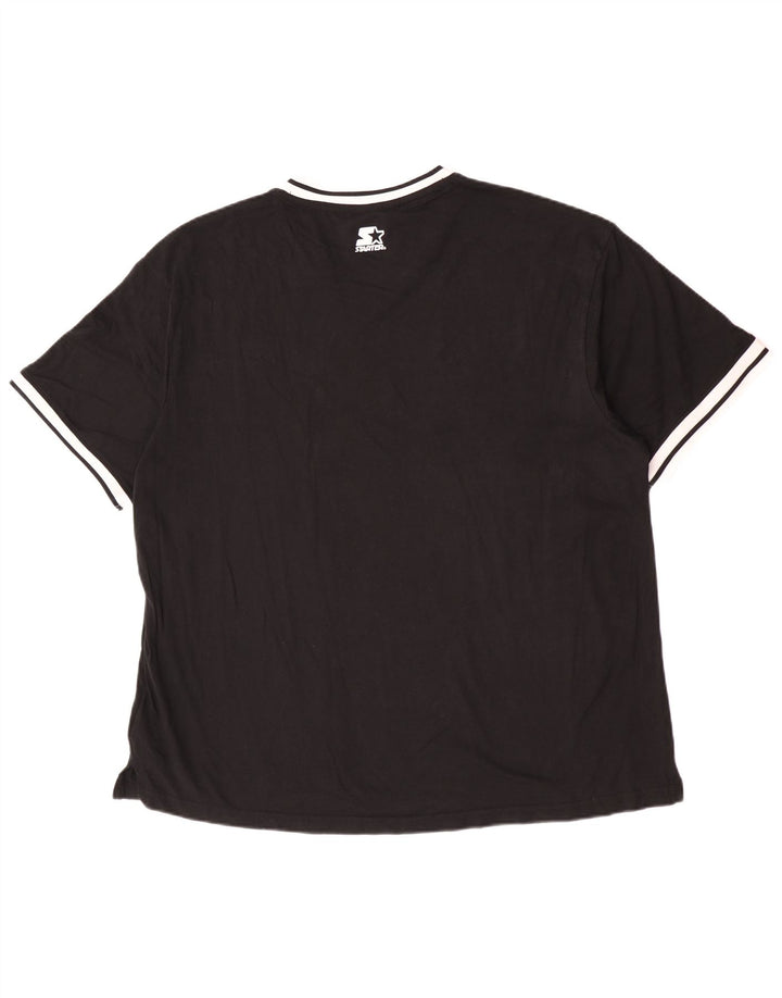 Starter Męski T-shirt BLACK LABEL, duży, czarny, bawełniany