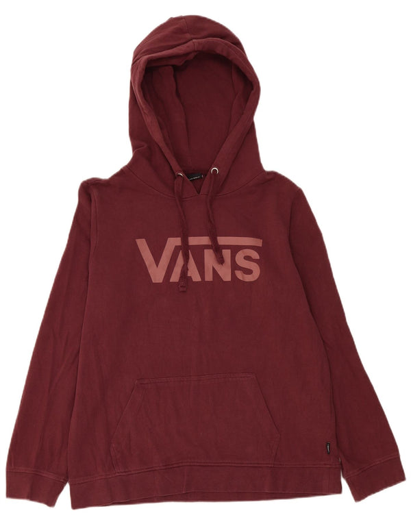 Damski sweter z kapturem Vans, UK 16, duży, bordowy, bawełniany