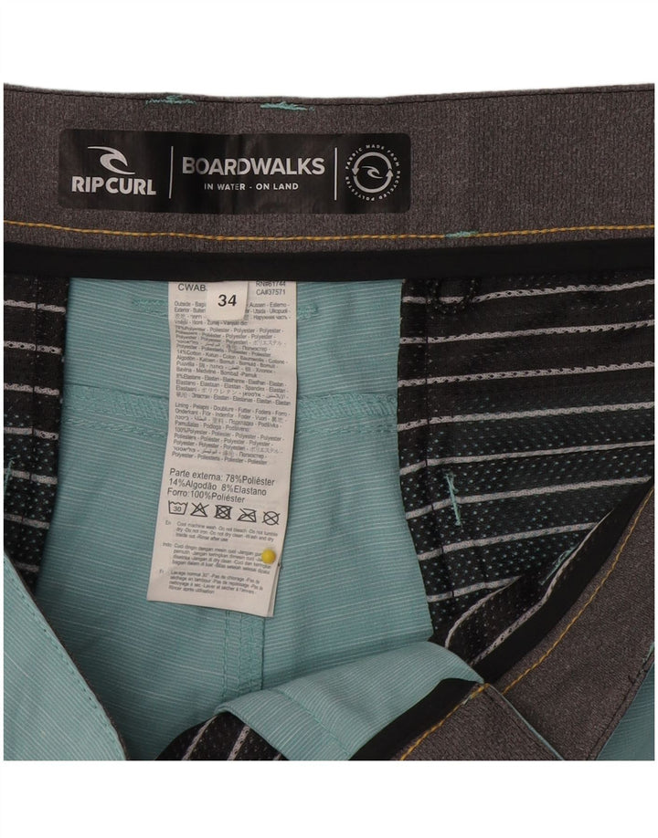 Męskie spodenki chino Rip Curl W34, duży, niebieski, nakrapiany poliester