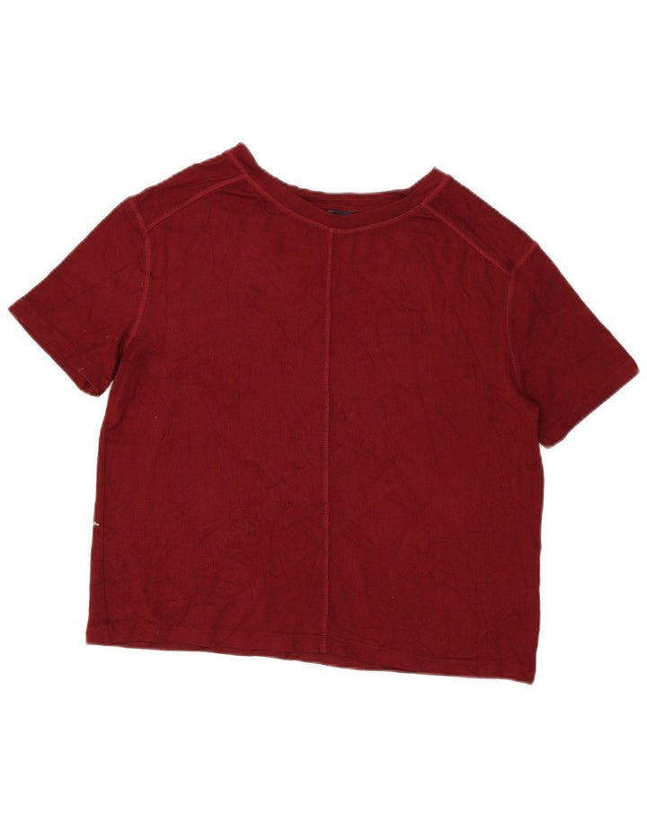 T-shirt damski Marks & Spencer Top UK 14 Średni bordowy wiskoza