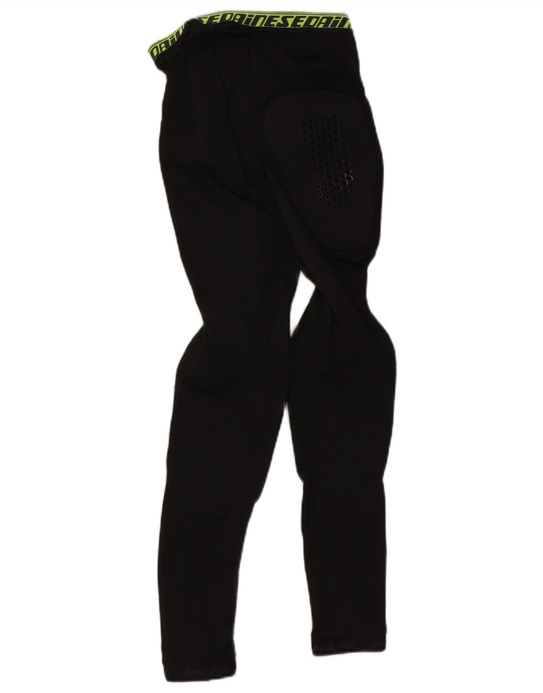 Damskie legginsy motocyklowe Dainese z grafiką UK 8, małe, czarne, poliestrowe