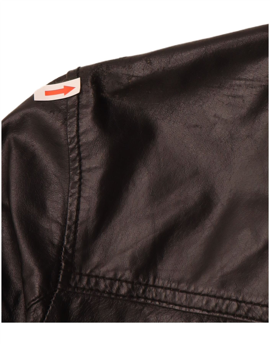 Vintage męska kurtka skórzana UK 38 średniej czarnej skóry