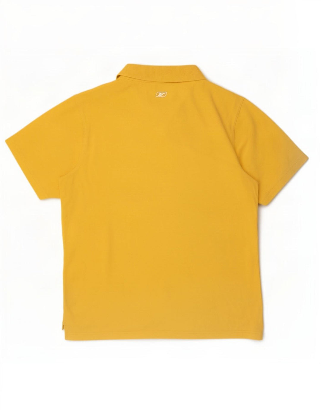 Męska koszulka polo Reebok z grafiką, duża, żółta, bawełniana