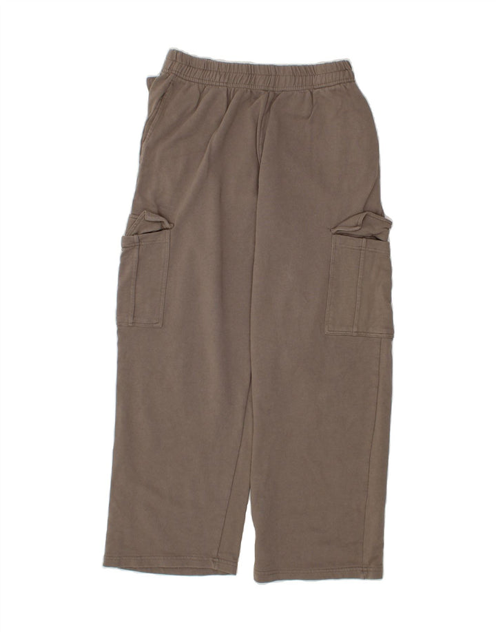 PULL & BEAR Womens Cargo Tracksuit Trousers UK 16 Large  Grey Cotton Vintage Pull & Bear and Second-Hand Pull & Bear from Messina Hembry 