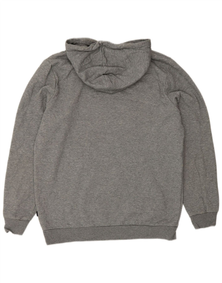 Męski sweter z kapturem i grafiką PUMA, średnioszary, bawełniany