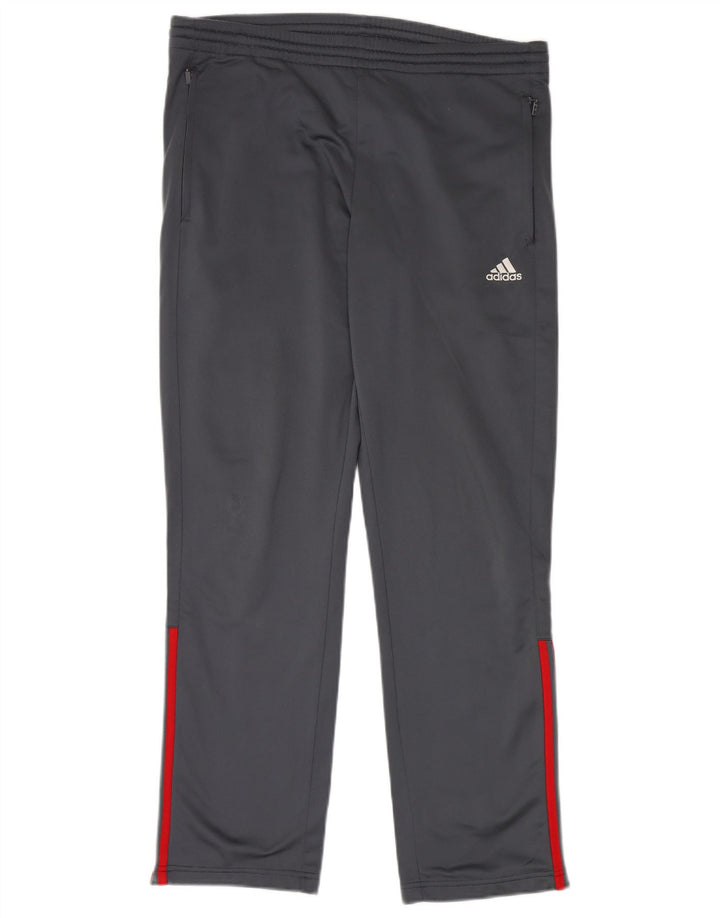 Męskie spodnie dresowe ADIDAS UK 38/40, średni szary poliester