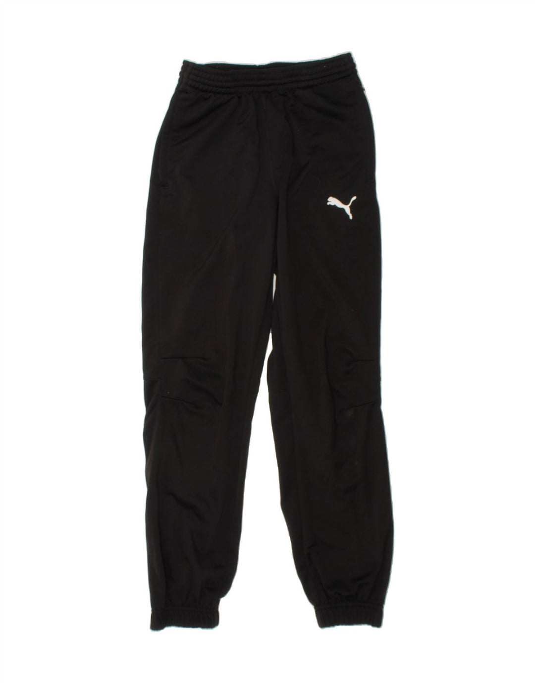 PUMA Boys Tracksuit Trousers Joggers 11-12 Years  Black Polyester Vintage Puma and Second-Hand Puma from Messina Hembry 