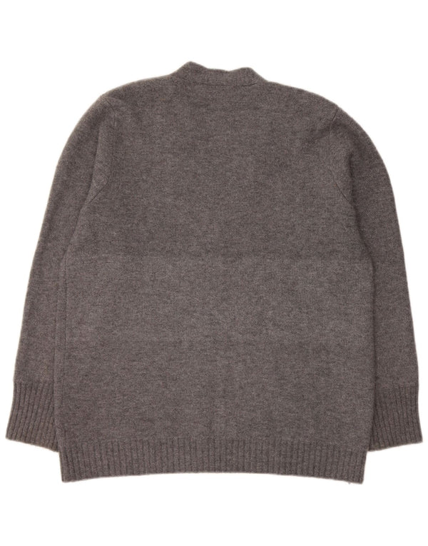 Sweter damski Zara Cardigan UK 14 Średni szary akryl