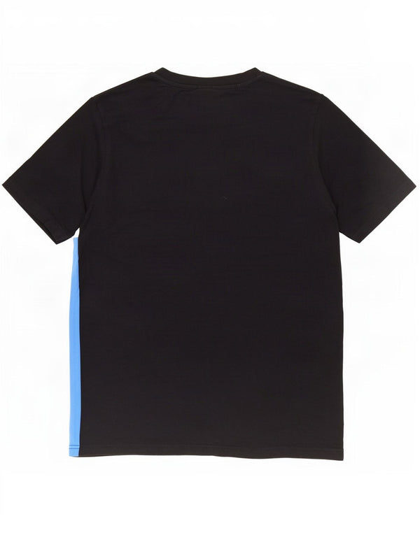 Starter Męski T-shirt z grafiką, duży, czarny, bawełniany z blokami kolorów