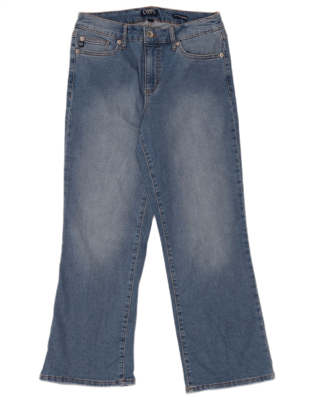 Damskie jeansy CHAPS Kick ze średnim stanem US 8 Medium W29 L26 Niebieska bawełna
