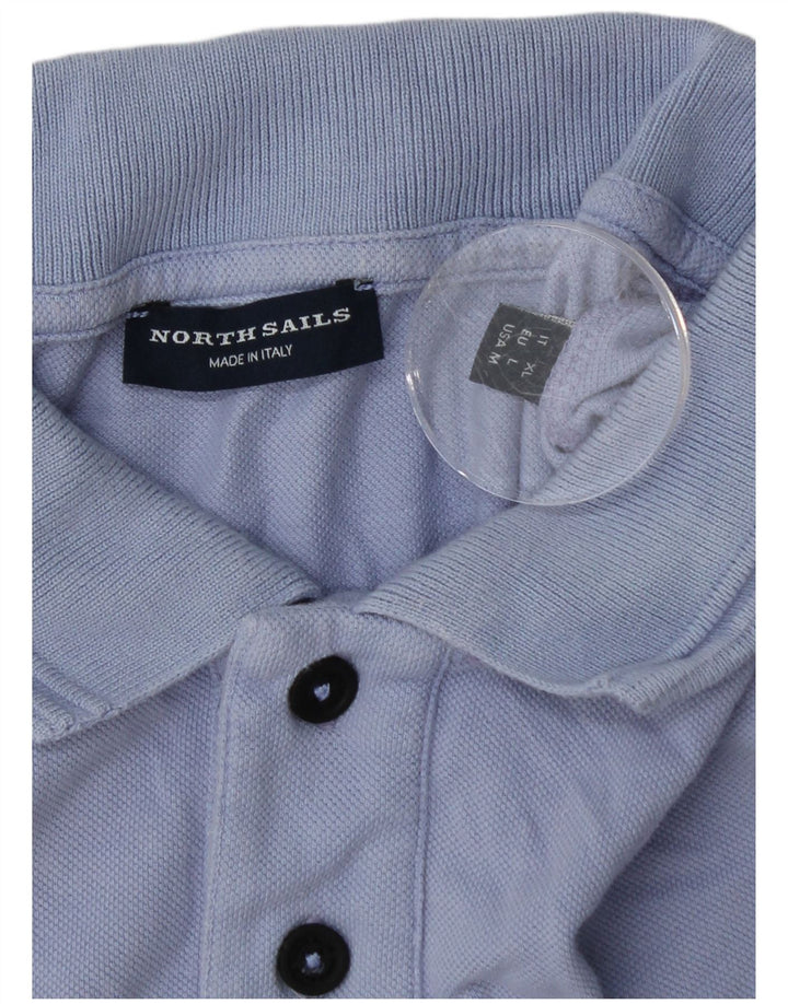 Męska koszulka polo NORTH SAILS XL, niebieska, bawełniana