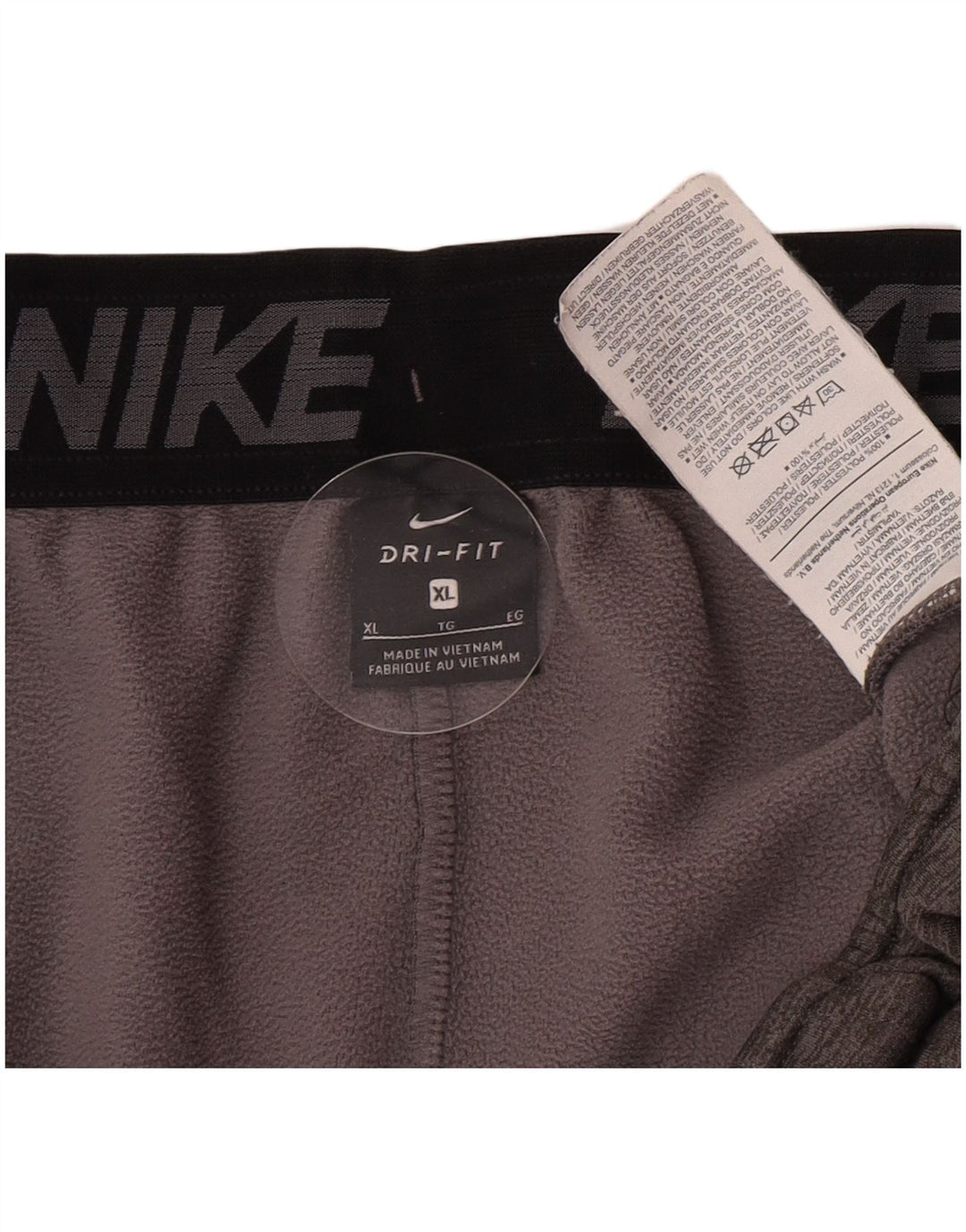 Męskie spodnie dresowe Nike Dri Fit Joggers XL Szary, nakrapiany poliester