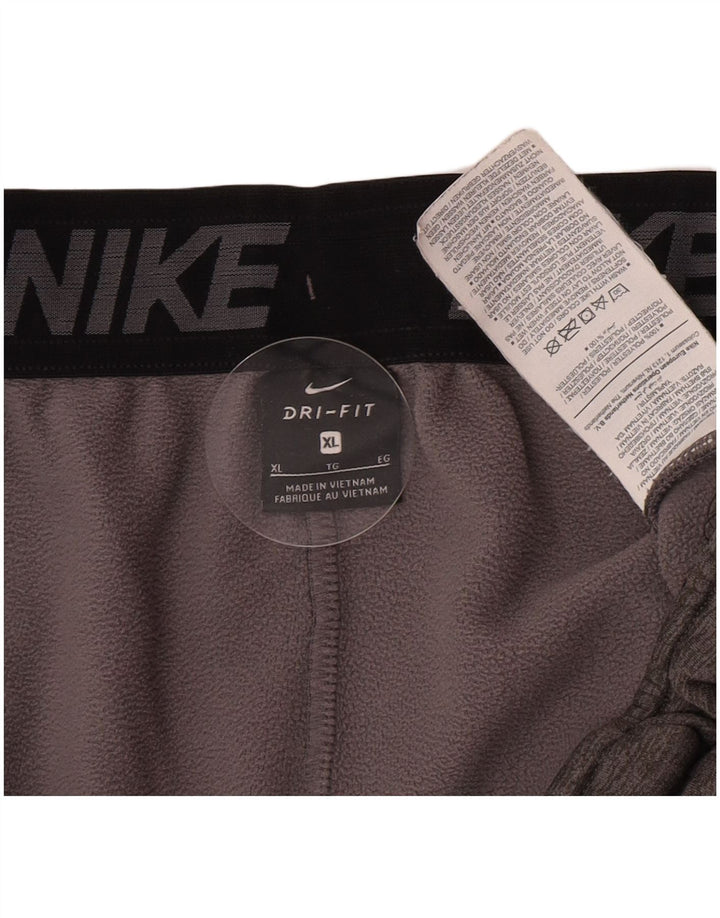 Męskie spodnie dresowe Nike Dri Fit Joggers XL Szary, nakrapiany poliester
