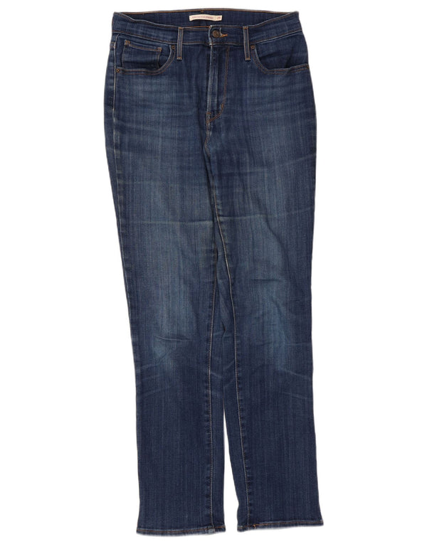 Damskie dżinsy Levi's 724 z wysokim stanem W29 L30 Niebieska bawełna