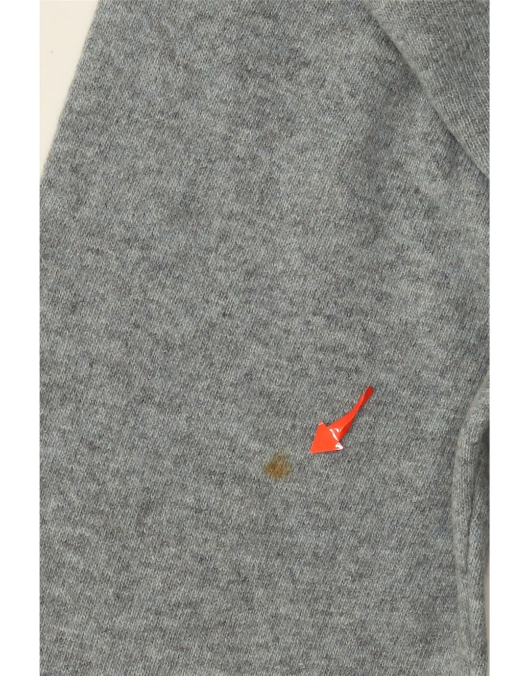 BENETTON Męski sweter z golfem, duży, szary, argyle/diamentowa wełna