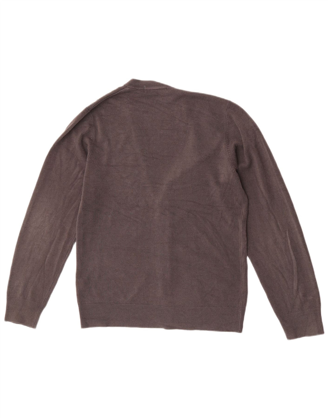 Marks & Spencer Męski sweter rozpinany, mały, szary, akrylowy