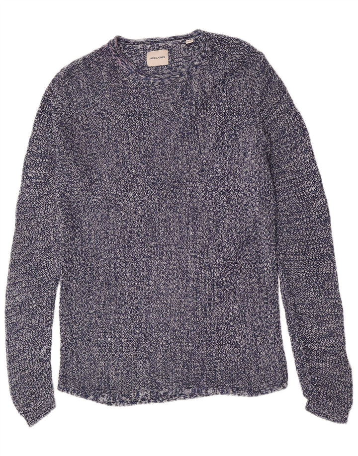 Męski sweter Jack & Jones z okrągłym dekoltem, średni granatowy, bawełniany
