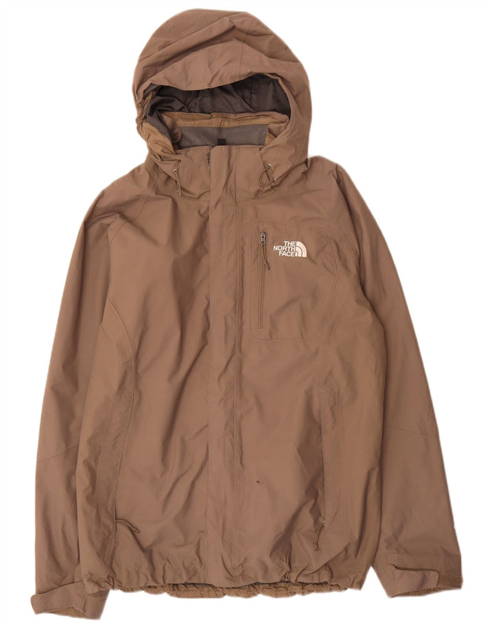 Męska kurtka przeciwdeszczowa z kapturem The North Face UK 38, średni beż, nylon