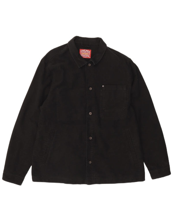 Męska koszula dżinsowa Superdry 2XL, czarna, bawełniana