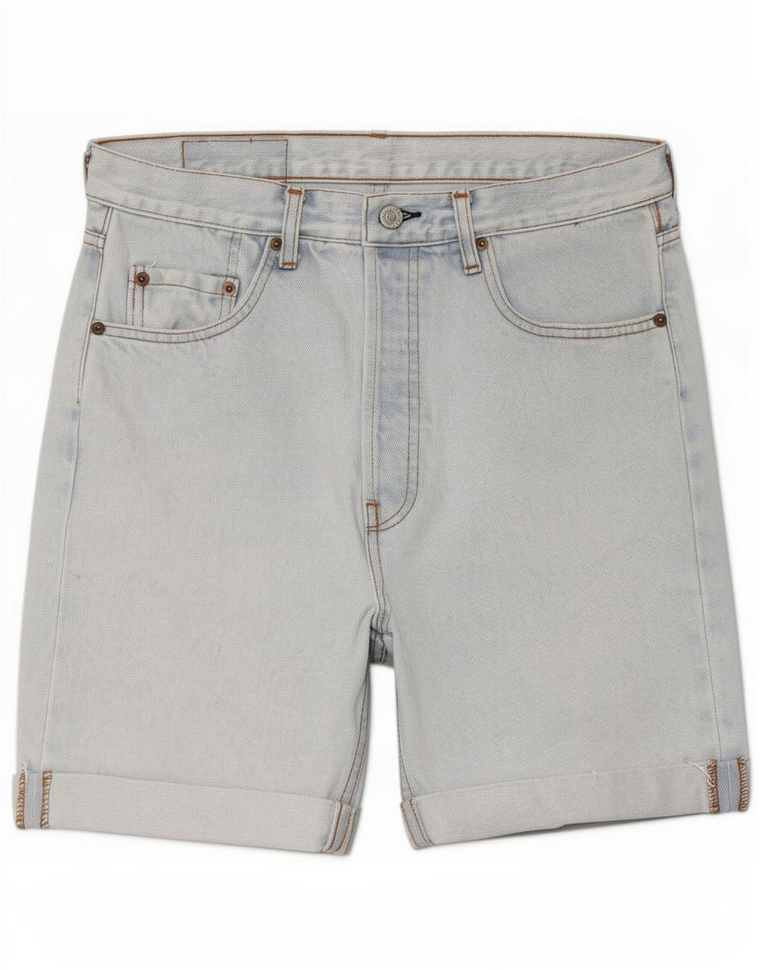 Męskie spodenki jeansowe Levi's 501, duże, W34, niebieska bawełna