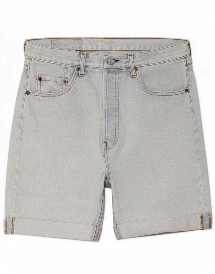 Męskie spodenki jeansowe Levi's 501, duże, W34, niebieska bawełna