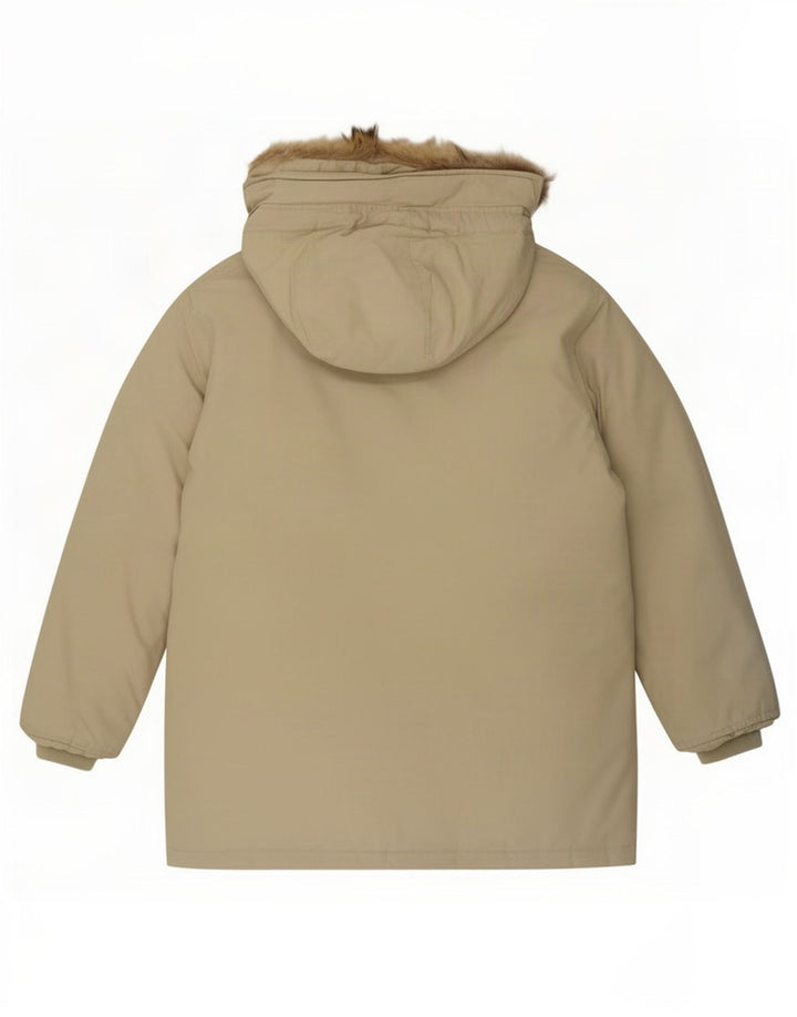 Męska ocieplana kurtka z kapturem Woolrich UK 36 Small Beige