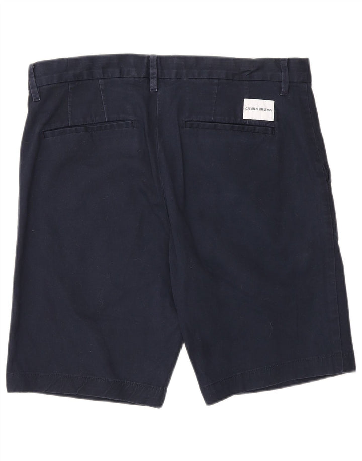 Męskie spodenki Chino Calvin Klein W32 Średni granatowy, bawełniany
