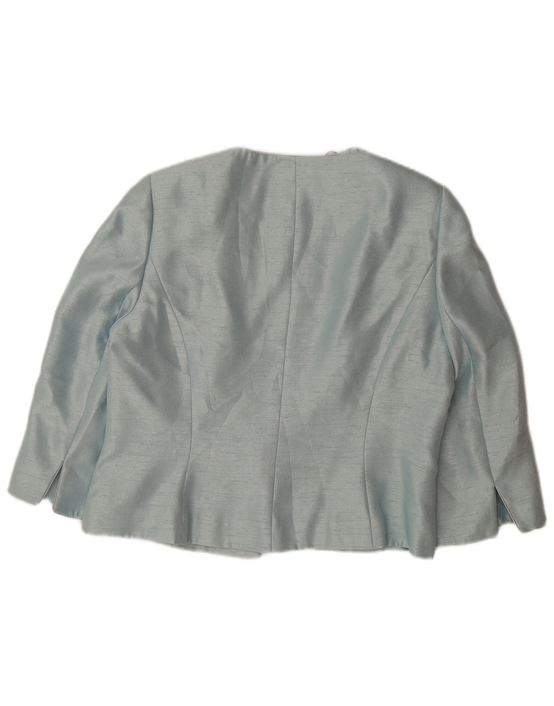 JACQUES VERT Damska marynarka z rękawem 3/4, zapinana na 1 guzik, UK 14, duża niebieska