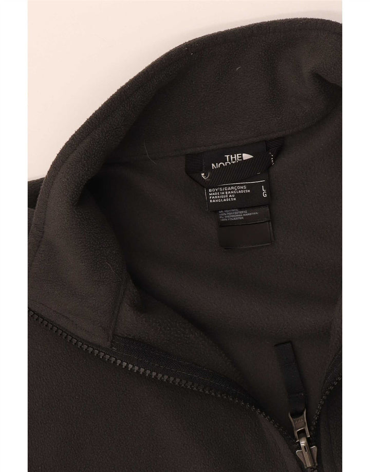 Chłopięca kurtka polarowa The North Face na 11-12 lat, duża, szara, z poliestru