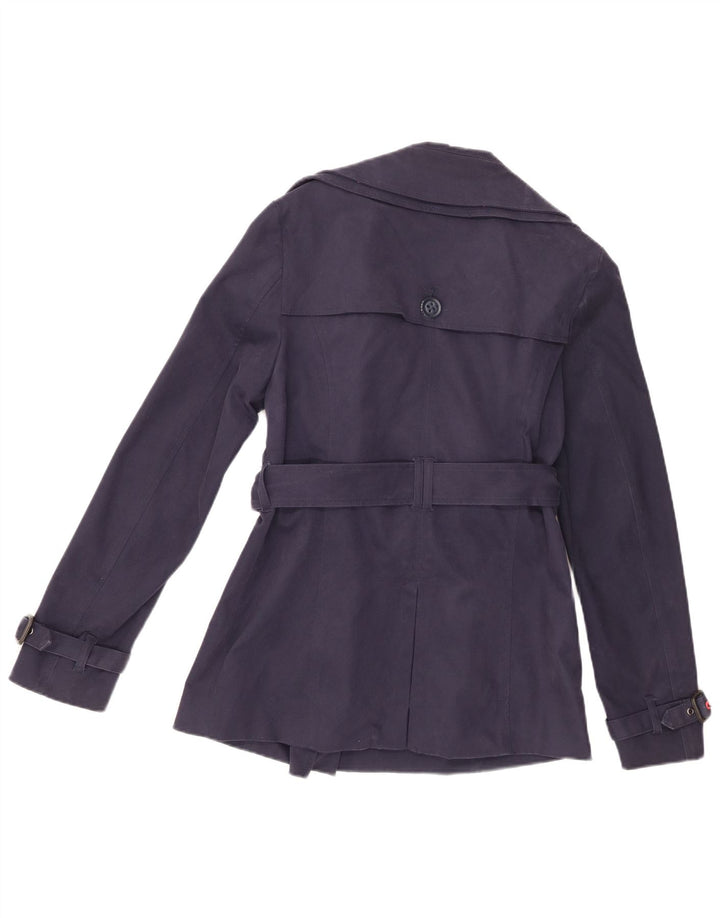 Damski trencz Superdry UK 14, średni granatowy, bawełniany