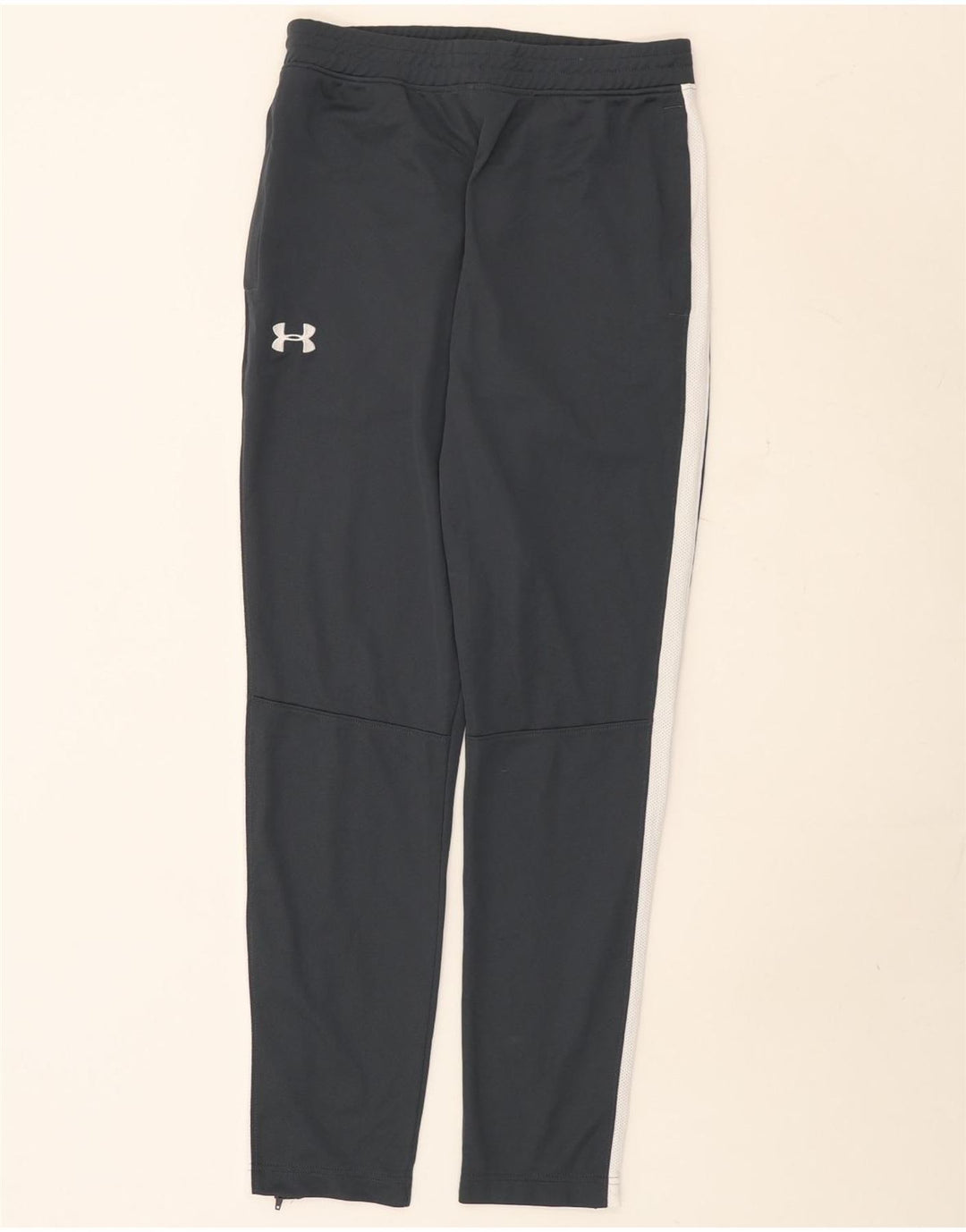 Męskie spodnie dresowe Under Armour, poliestrowe w kolorze średnioszarym